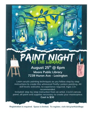 Paint Night at the Library Paint Night at the Library