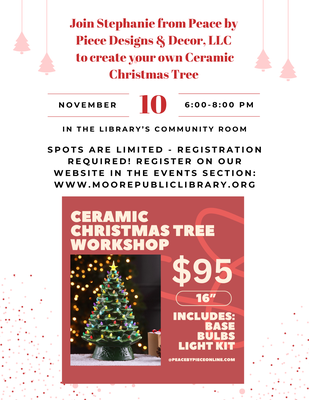 Ceramic Christmas Tree Workshop Ceramic Christmas Tree Workshop