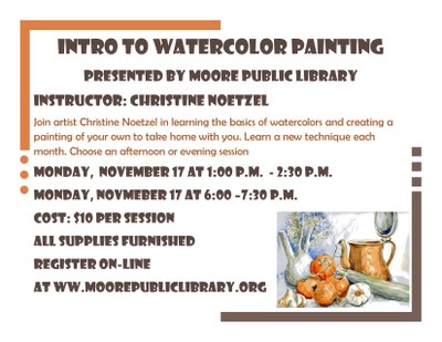 Intro to Watercolor Painting 6:00 Class Intro to Watercolor Painting 6:00 Class