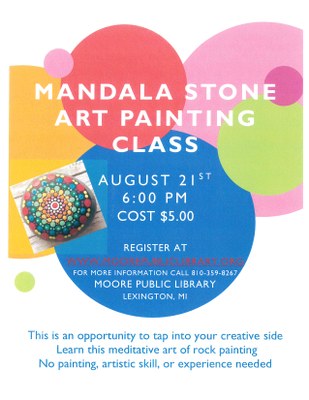 Mandala Stone Art Painting